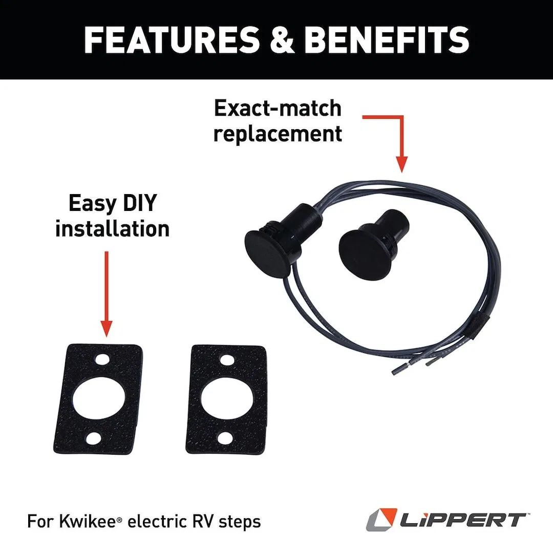 378054 – LIPPERT COMP Entry Step Switch, Replacement Power Switch For RV Electric Sliding Steps Magn - view 3